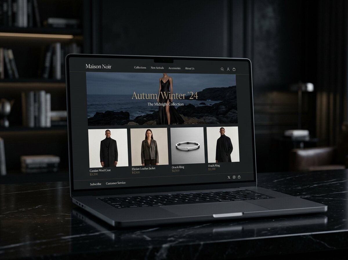 Luxury E-Commerce Brand Redesign project