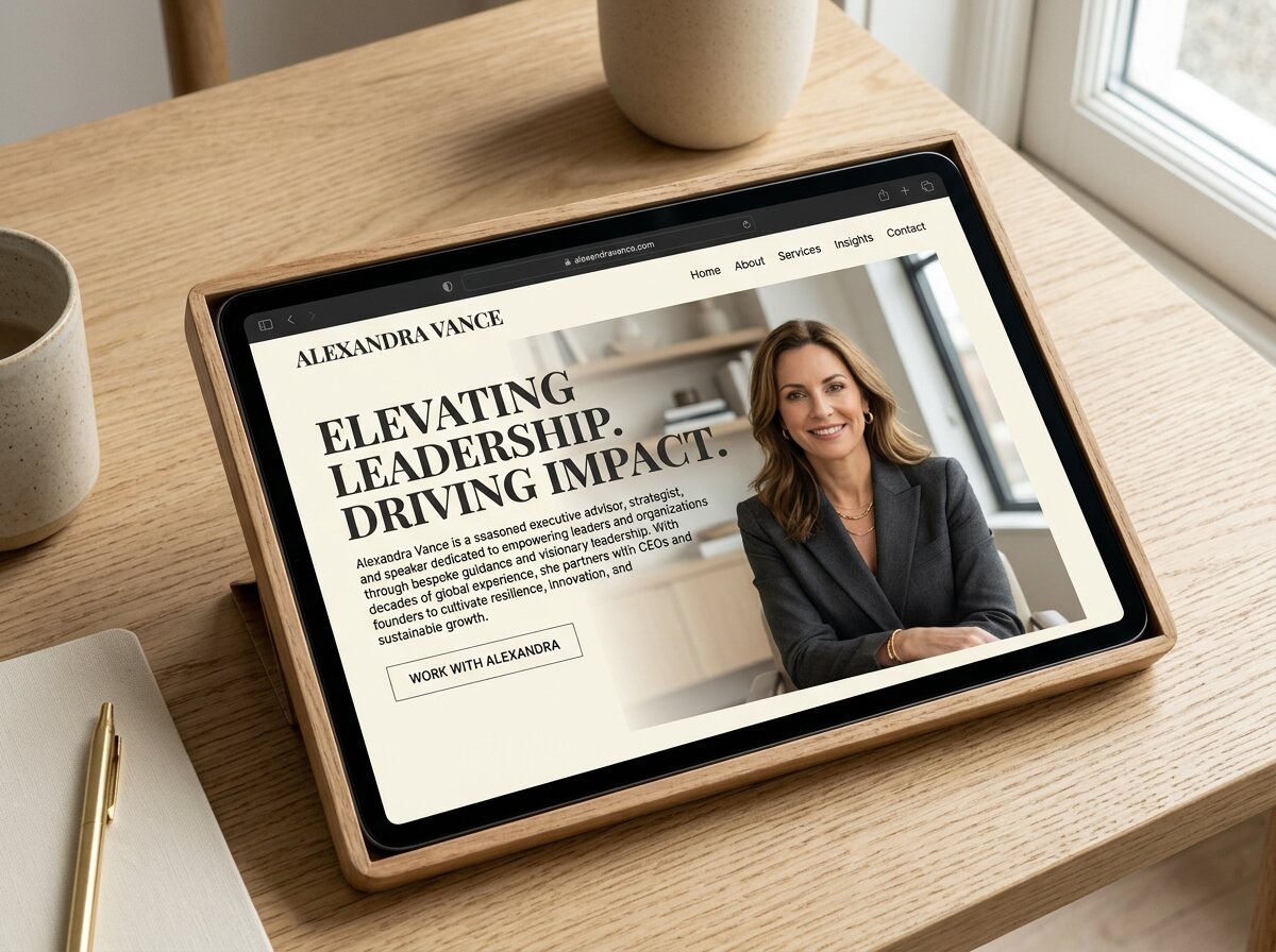 Executive Personal Brand Website project